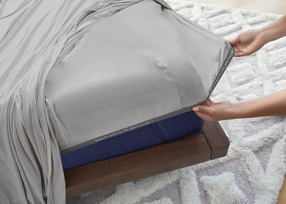 BedGear Dri-Tec Sheet Set, Light Grey, Full