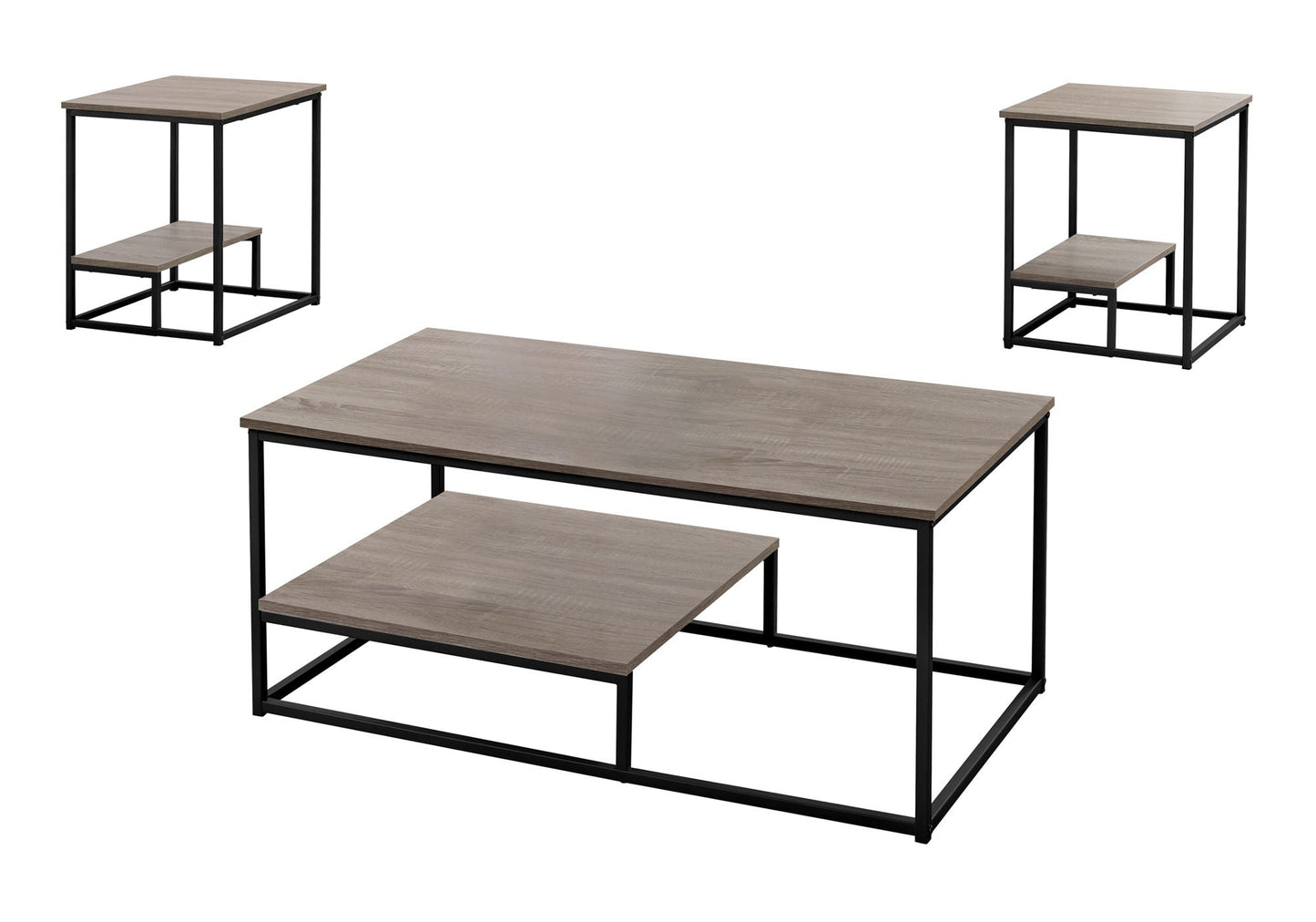 Contemporary 3-Piece Living Room Table Set