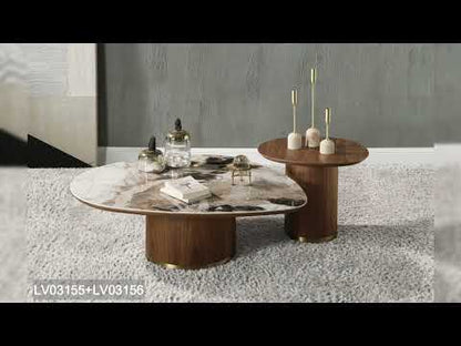 Willene - Server With Ceramic Top - Ceramic Top & Walnut