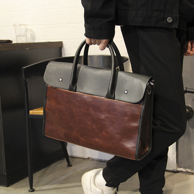 Fashionable Briefcase Business Crossbody Handbag