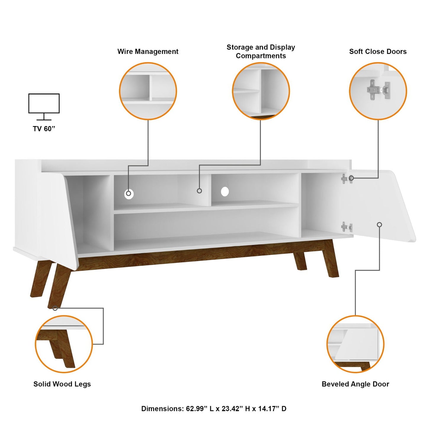 Marcus - TV Stand With 5 Shelves