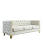 Upholstered Couch Sofa With Button Tufting For Living Room