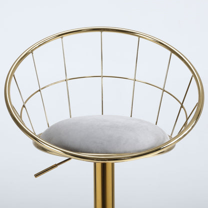 Unique Design Bar Chair, 360 Degree Rotation, Adjustable Height, Suitable For Dining Room And Bar
