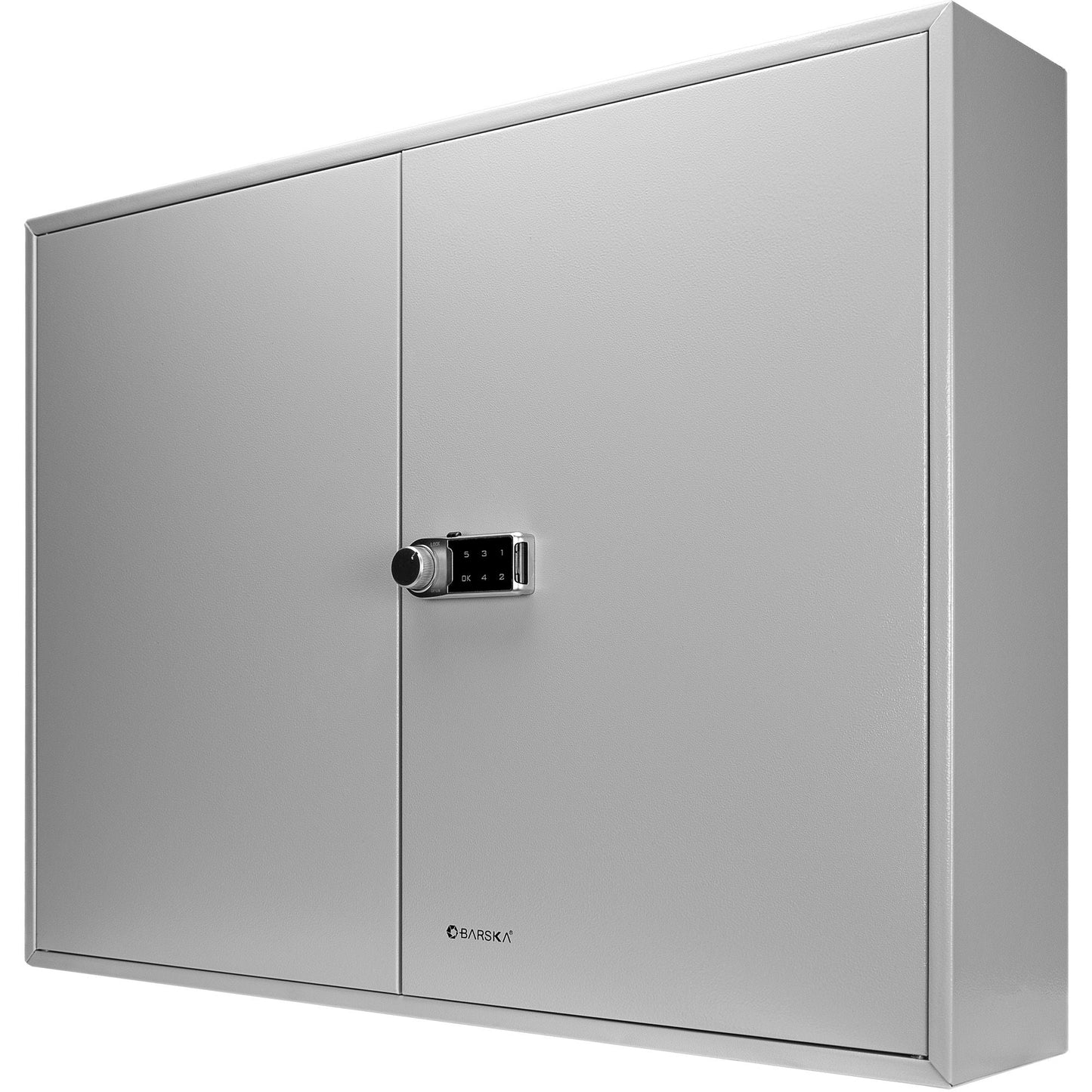 400 Keys Adjustable Key Lock Box With Digital Lock - Gray