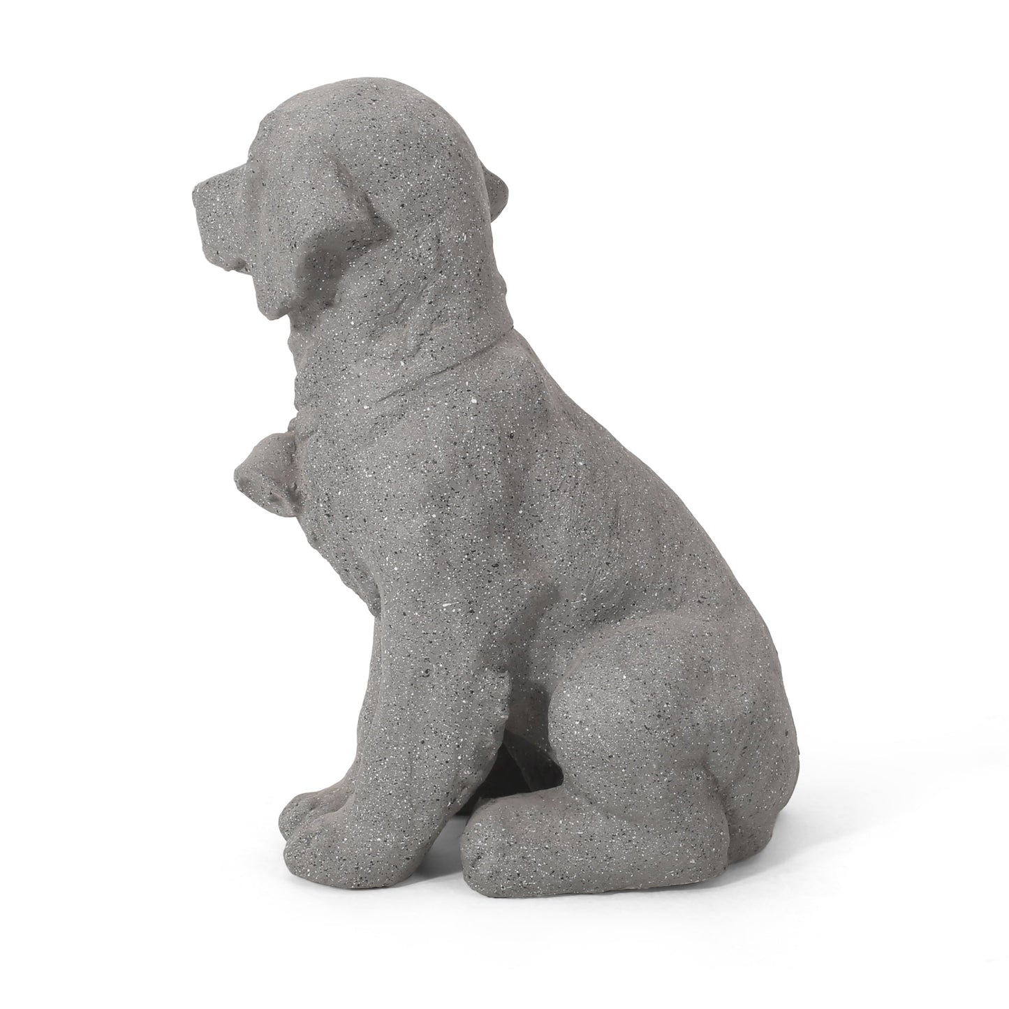 MGO Dog Statue, Outdoor Stone Gray