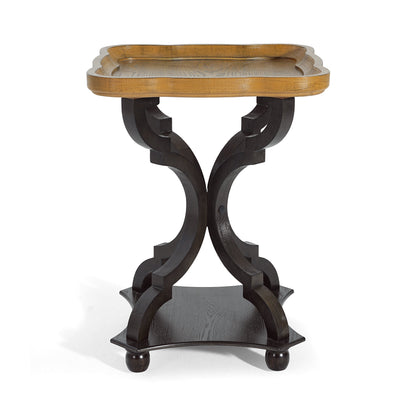 End Table (Natural + Black)