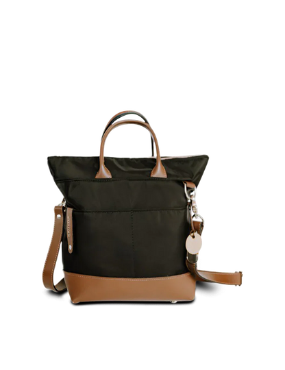 Otto | Black Nylon + Brown Leather