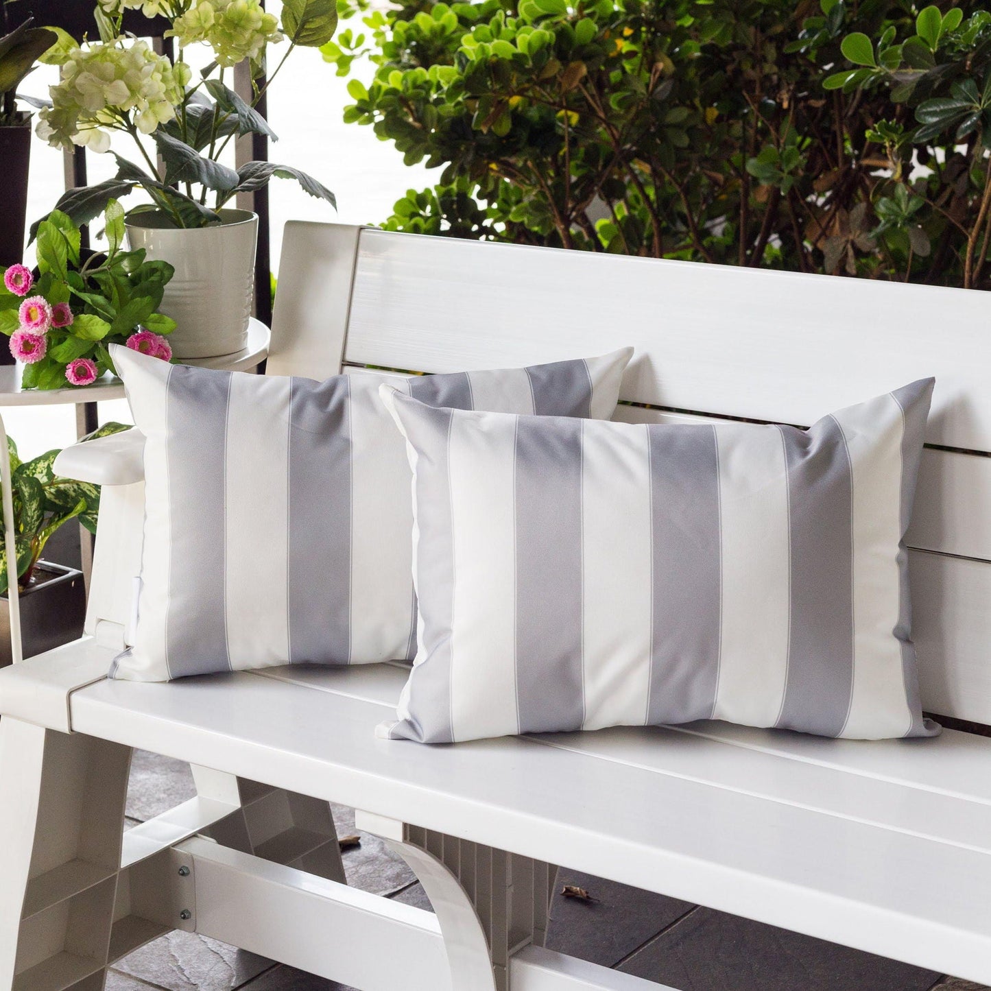 Horizon Stripe Pillow Outdoor & Indoor