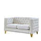 Modern Sofa With Button Tufting, Upholstered Couch For Living Room