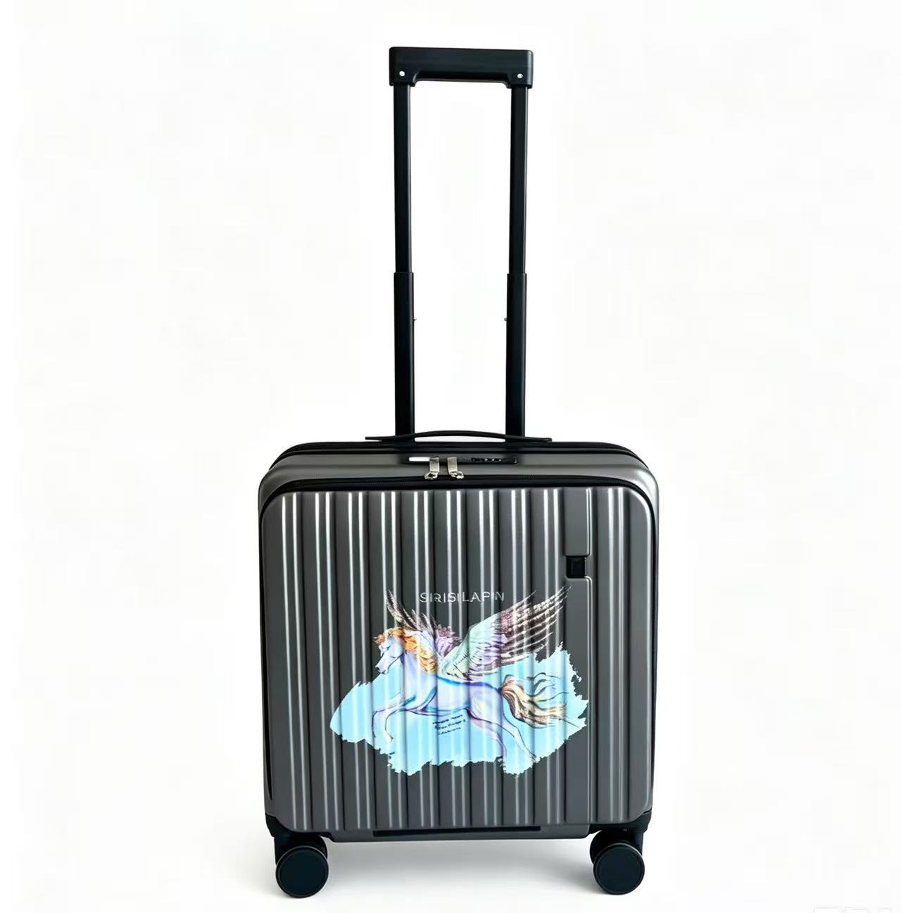 Side Opening Small Luggage Compartment, 20 Inch Compact Wheeled Travel Bag, Suitable For Carrying Around, Lightweight And Practical