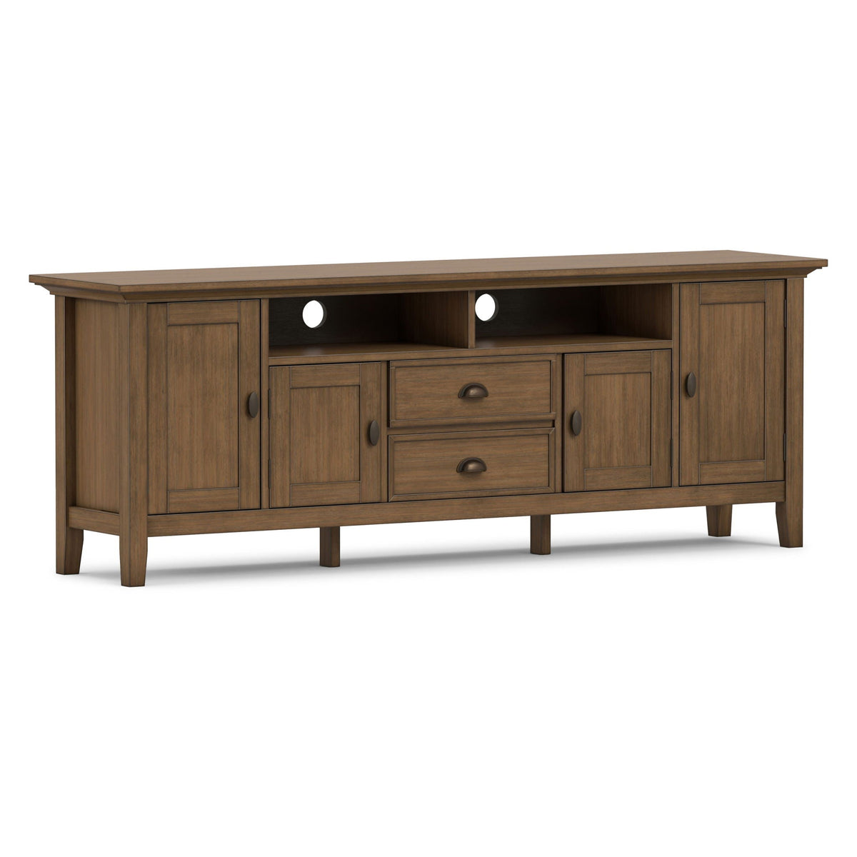 Redmond - TV Media Stand - Rustic Natural Aged Brown