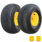 Set of 2 20x8.00-8 Lawn Mower Tires and Wheel Assembly