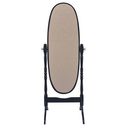 Foyet Wood Adjustable Full Length Cheval Mirror Black