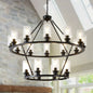 20-Light 2 Tier Chandelier