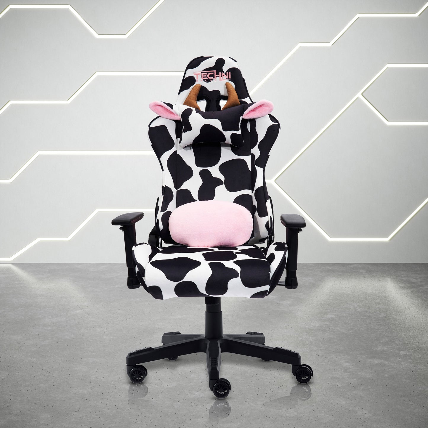 TS85 Cow Print LUXX Series Gaming Chair