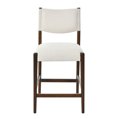 26.4" Solid Wood Counter Height Barstools, Modern Bar Stools Set of 2