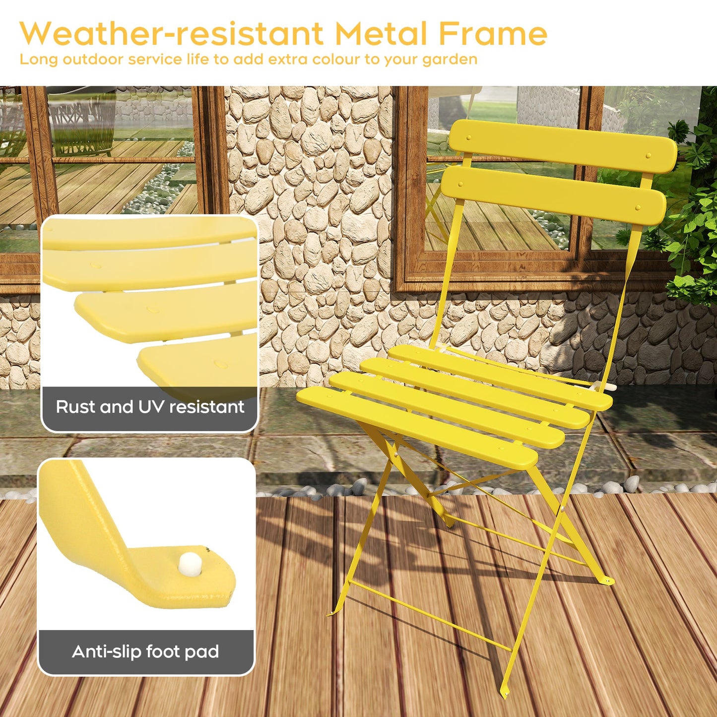 Bistro Table and Chairs Set of 2