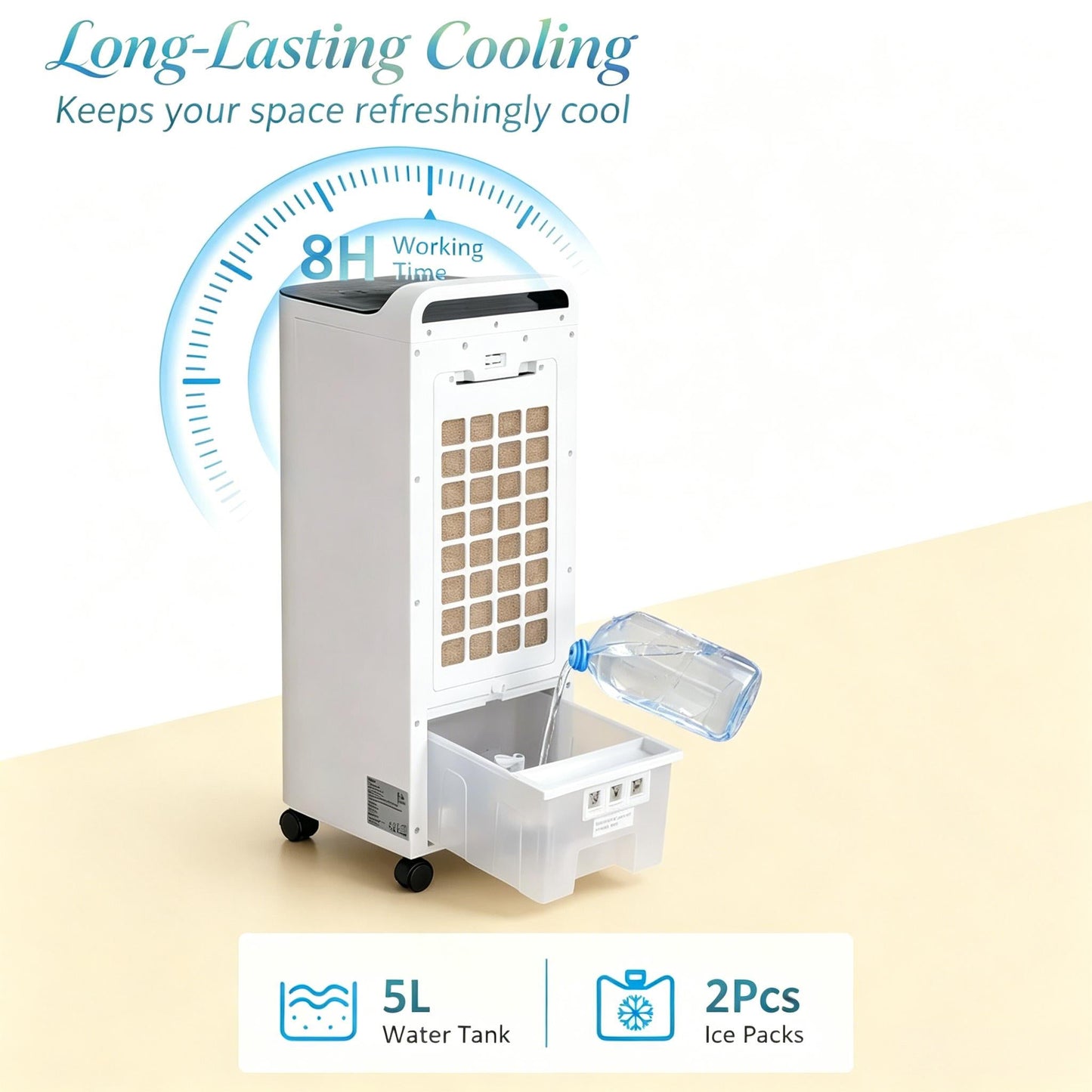 Swamp Cooler Air Conditioner with Three Refreshing Modes