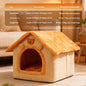 Cat Bed, Winter Warm, Enclosed, All-season, Removable And Washable, Suitable For Cats And Dogs.