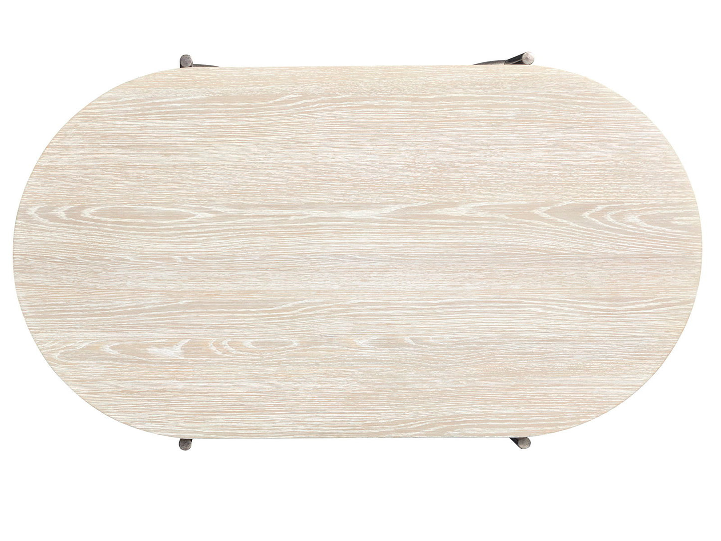 Jennings - Oval Cocktail Table With Two Ottomans - Edgecomb Gray And Weathered Antique Nickel
