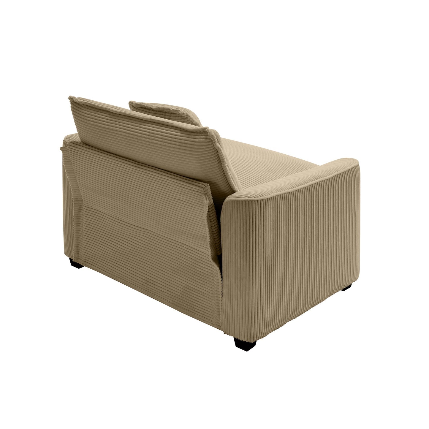 Modern Classic Fabric Single Chair Deep Seat Sofa With Pillow