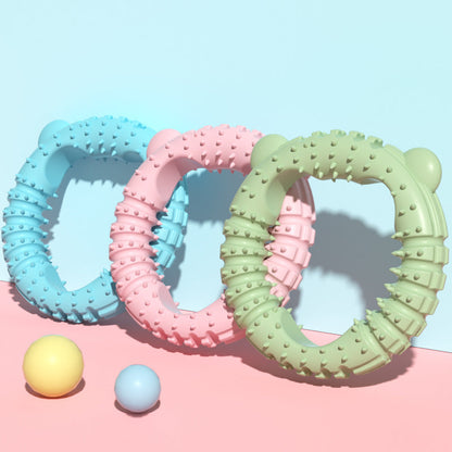 Pet Dog Toy Bear-type Bite-resistant Ring