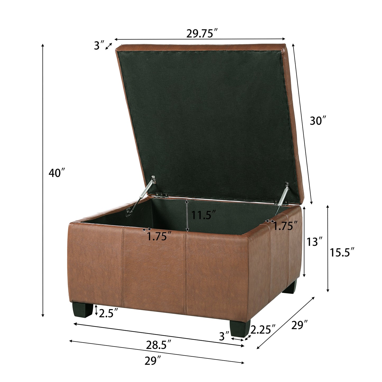 Richmond KD Storage Ottoman