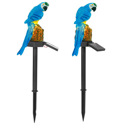 Solar Powered Parrot Garden Light IP65 Waterproof LED Parrot Landscape Lamp Decorative Lawn Lights For Yard Driveway Walkway Patio