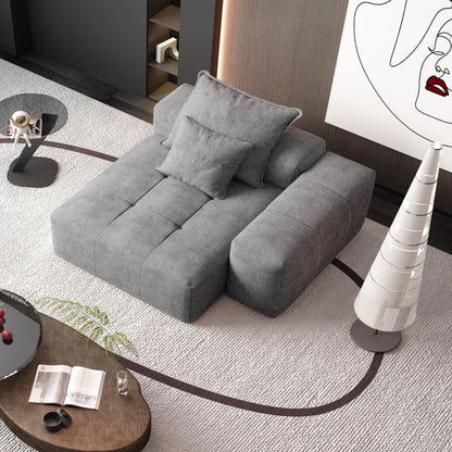 Modern Oversized Modular Sectional Sofa with Sparkling Chenille Fabric
