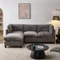 Chenille Upholstered L-Shape Sectional Couch