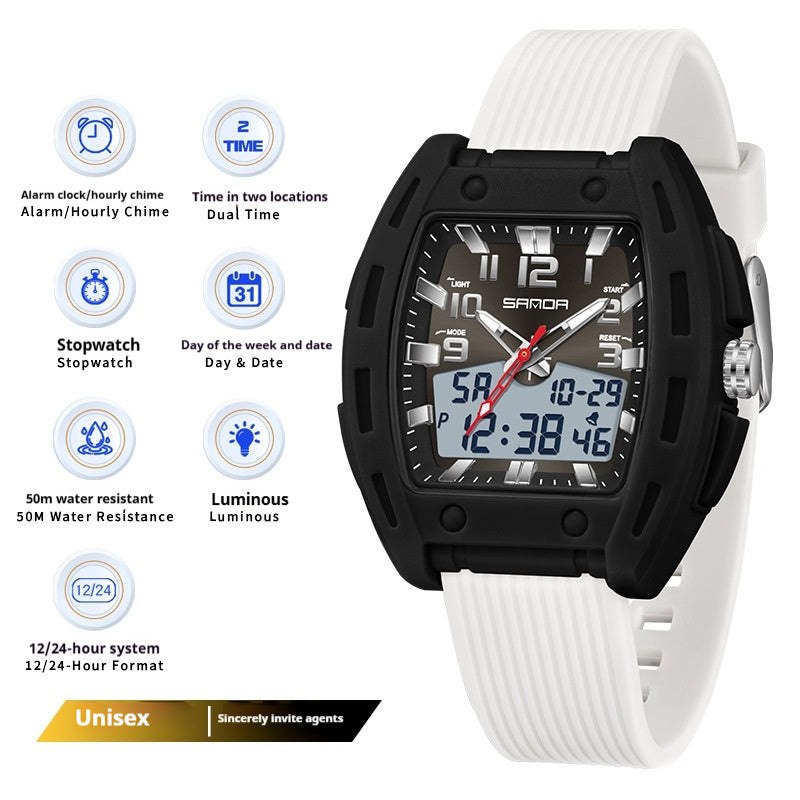 A Sporty Stylish And Energetic Unisex Bucket-style Wristwatch