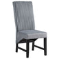 Kini - Side Chair (Set of 2) - Gray Corduroy & Black