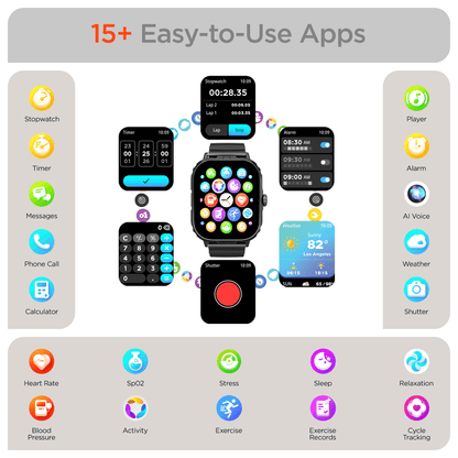 HyperGear FIT X2 Smartwatch and Fitness Tracker