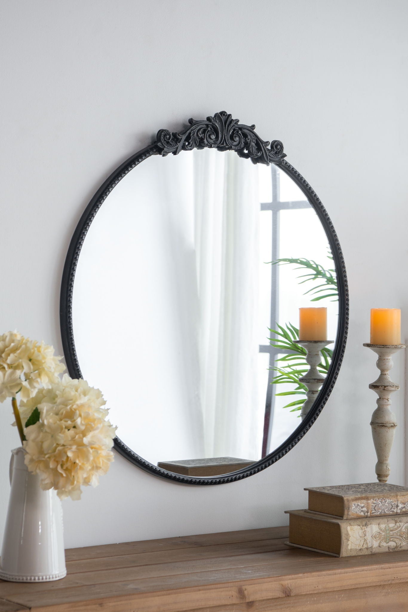 Classic Design Mirror With Baroque Inspired Frame