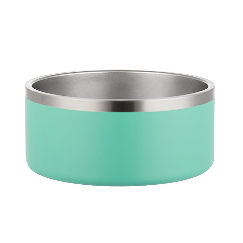 Stainless Steel Dog Bowl Inside And Outside 304 With Silica Gel Pad