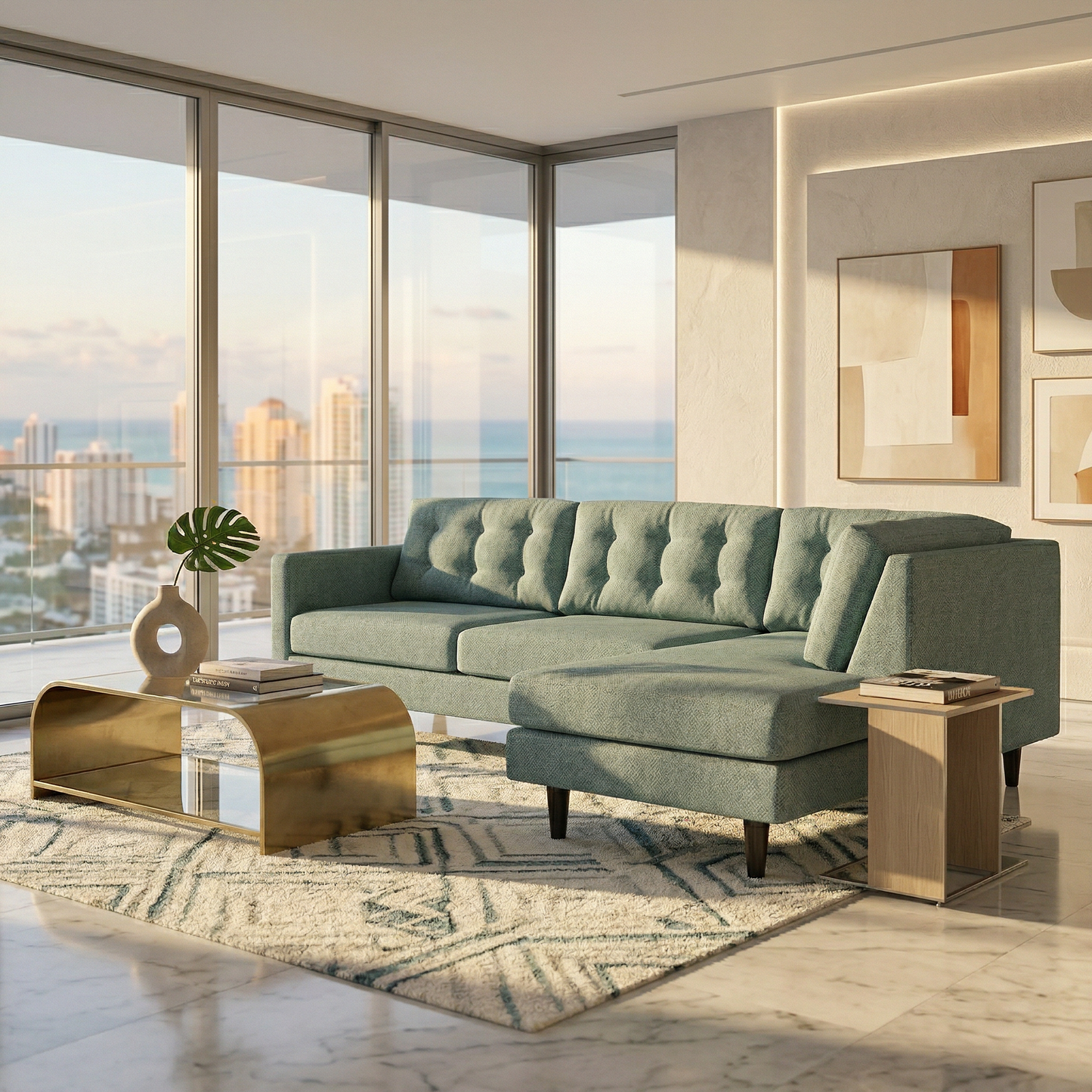 Talmadge Sectional – Made in USA, Custom Fabric Options