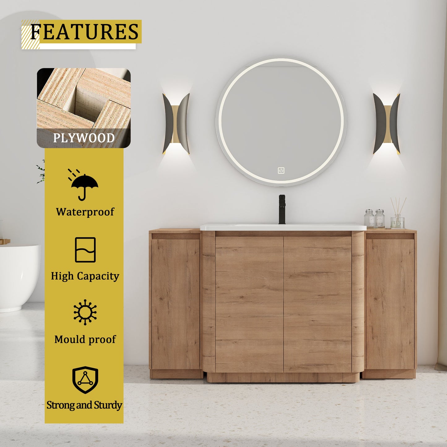 60'' Freestanding Bathroom Vanity