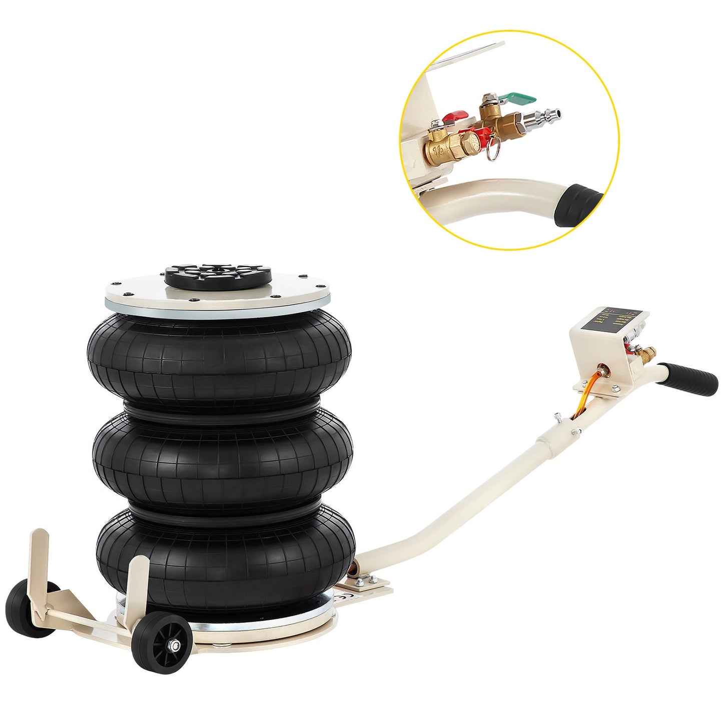 Pneumatic Jack, 5 Ton Triple Bag Air Jack