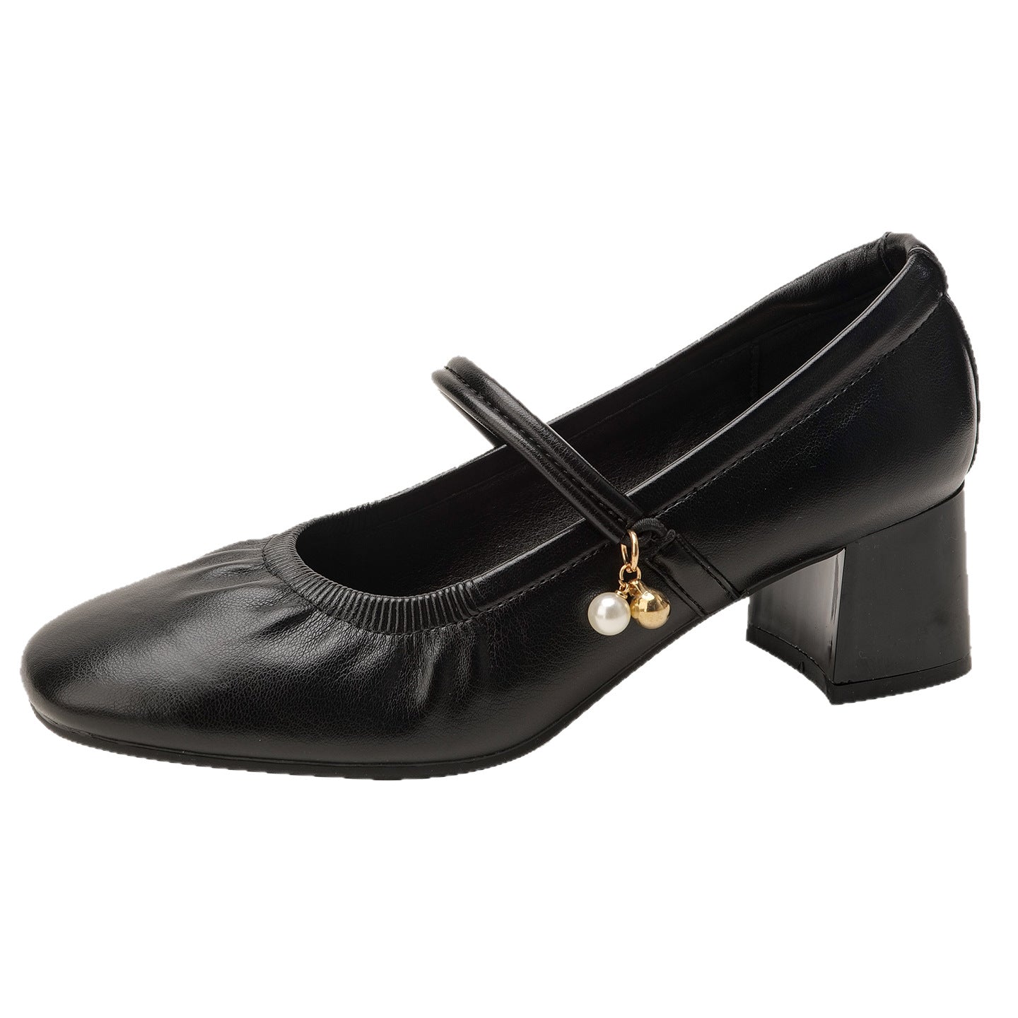 Non-slip Soft-soled Pumps For Women Mid-heel Chunky-heel Mary Jane Style Perfect With Cheongsams