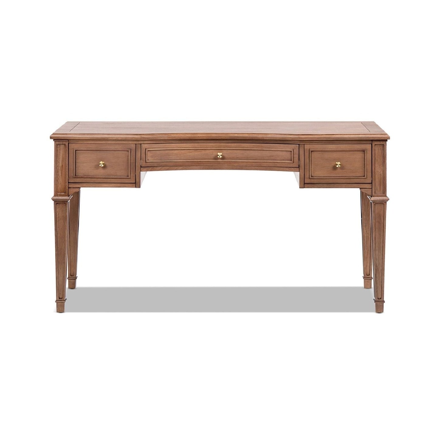 Dauphin - 3 Drawer Executive Desk - Brown