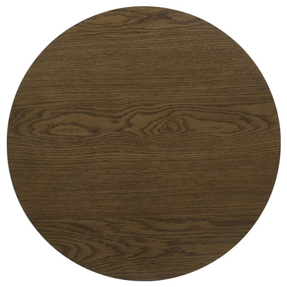 Kessler 3-piece Round Sculptural Wood Coffee Table Set Brown