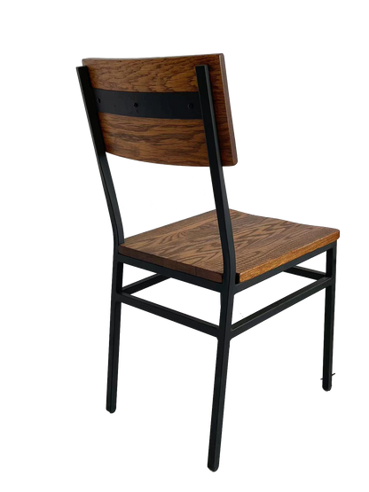Set of 2 Assembled Commercial-Grade Farmhouse Style Dining Chairs