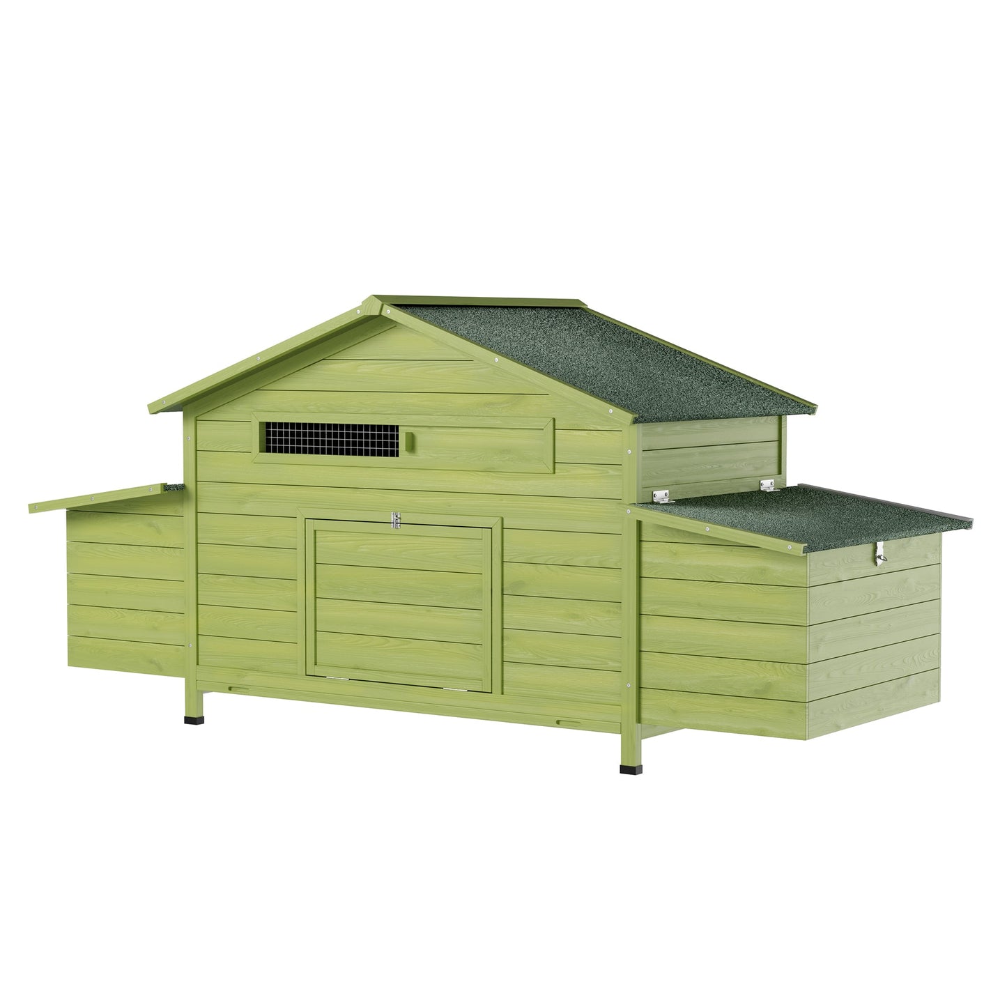 11.12 ft² Large Wooden Chicken Coop with Nesting Boxes & Perch