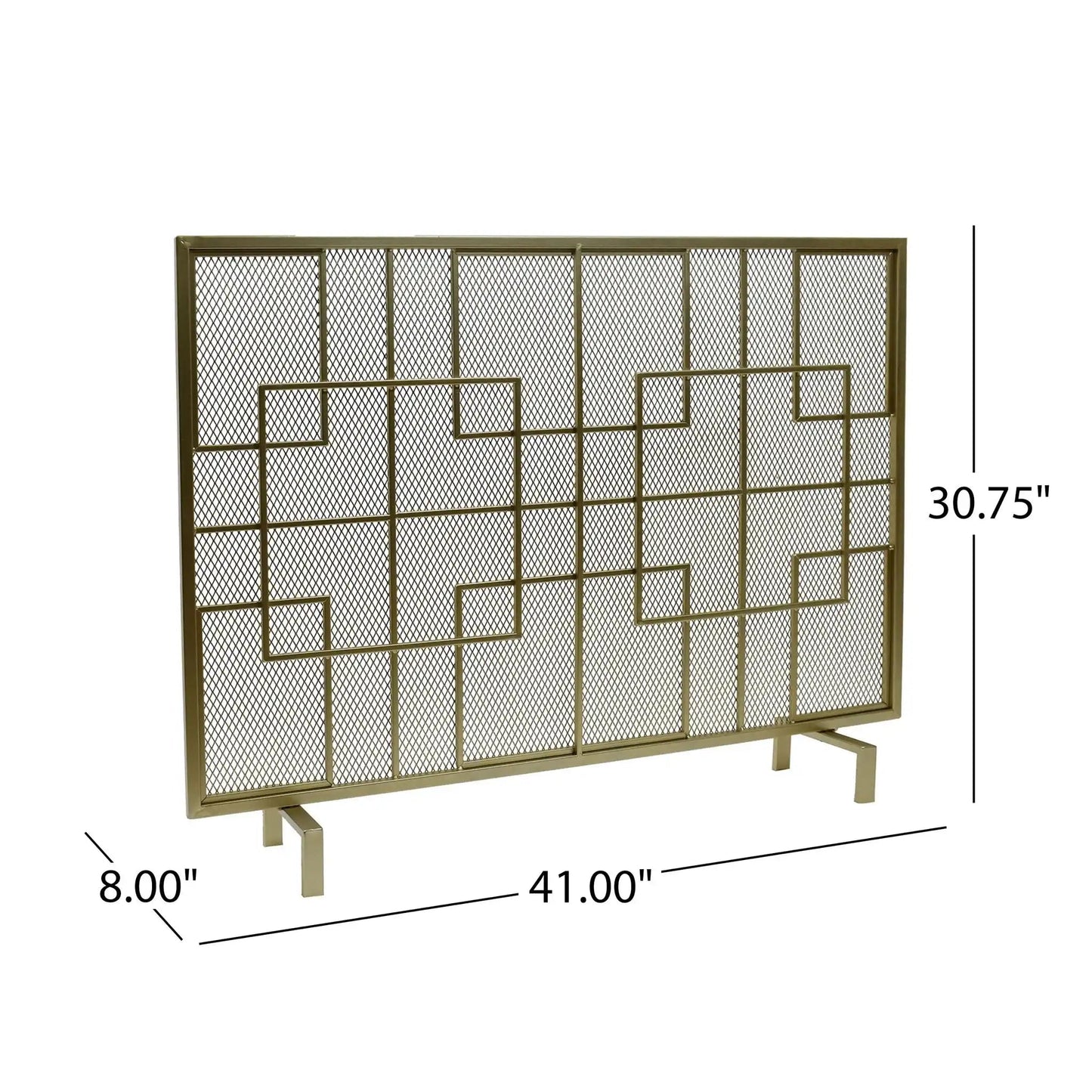 Dorothy Modern Single Panel Iron Fire Screen