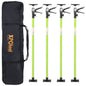 Adjustable Support Pole System for Drywalls and Cabinets with Carry Bag