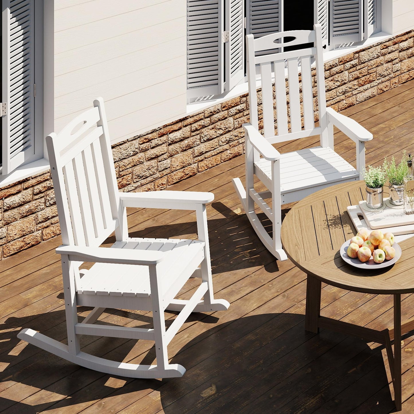 Outdoor Rocking Chair Set of 2