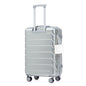 28 Inch ABS Hard Shell Large Travel Checked Luggage - Silver