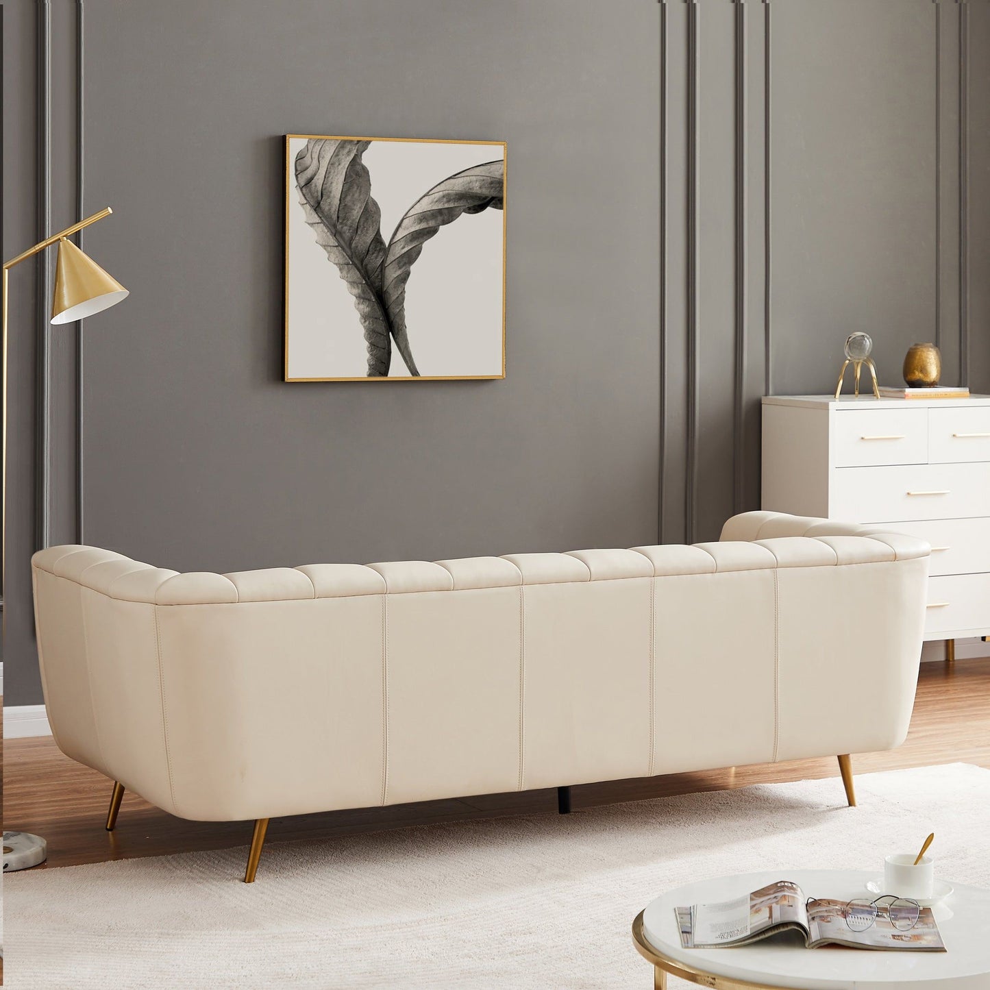 Lamattina - Genuine Italian Channel Tufted Sofa