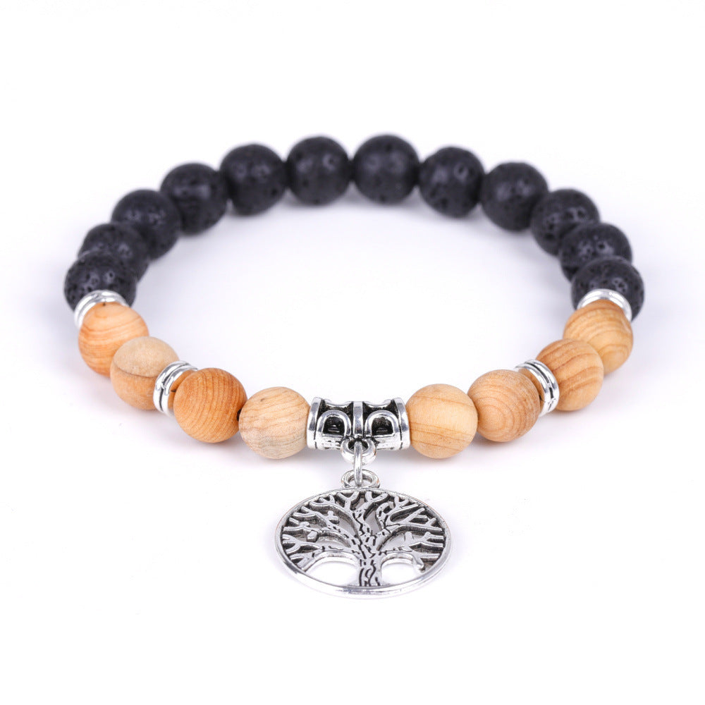 Tree Of Life Pendant Bracelet Door Frame Blackwood Handmade Beaded Bracelet