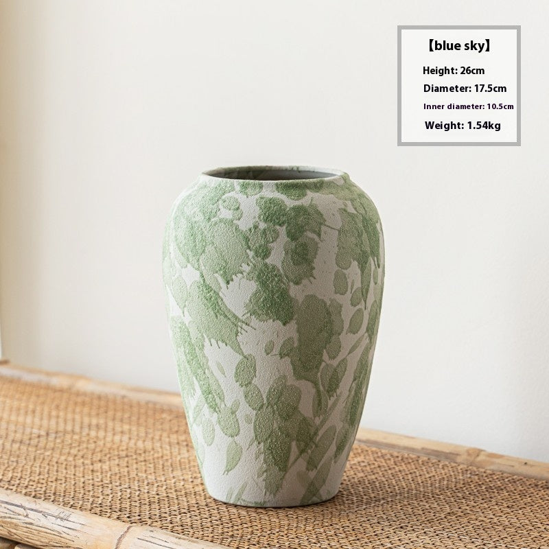 Chinese Style Decoration High-grade Flower Arrangement Ceramic Vase